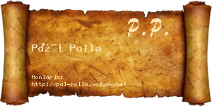 Pál Polla névjegykártya
